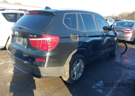 2011 BMW X3 xDrive28I из США, поврежденный, VIN 5UXWX5C58BL711665